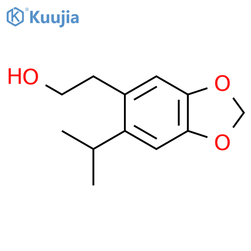 1,3-Benzodioxole-5-ethanol, 6-(1-methylethyl)- structure