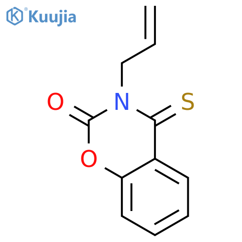 2H-1,3-Benzoxazin-2-one, 3,4-dihydro-3-(2-propenyl)-4-thioxo- structure