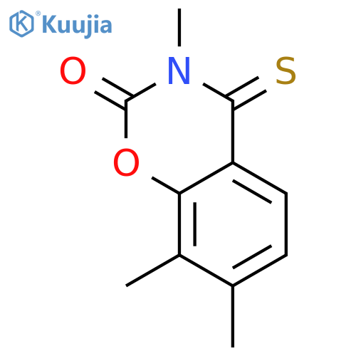 2H-1,3-Benzoxazin-2-one, 3,4-dihydro-3,7,8-trimethyl-4-thioxo- structure