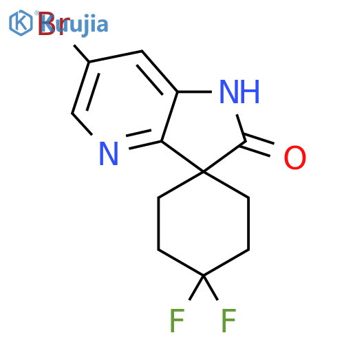 6'-bromo-4,4-difluoro-1',2'-dihydrospiro[cyclohexane-1,3'-pyrrolo[3,2-b]pyridine]-2'-one structure