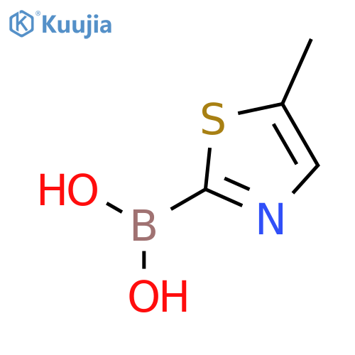 (5-Methylthiazol-2-yl)boronic acid structure