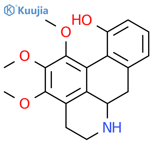 4H-Dibenzo[de,g]quinolin-11-ol,5,6,6a,7-tetrahydro-1,2,3-trimethoxy-, (6aR)- structure