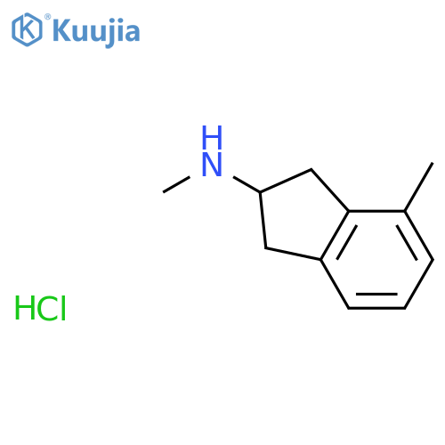 N,4-dimethyl-2,3-dihydro-1H-inden-2-amine hydrochloride structure