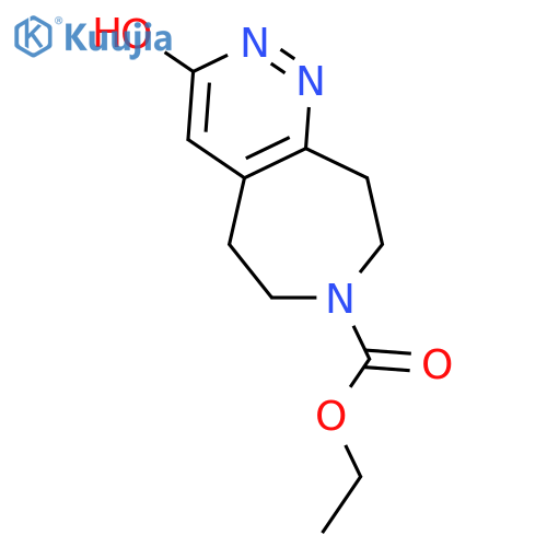 Ethyl 3-Hydroxy-8,9-dihydro-5H-pyridazino3,4-dazepine-7(6H)-carboxylate structure