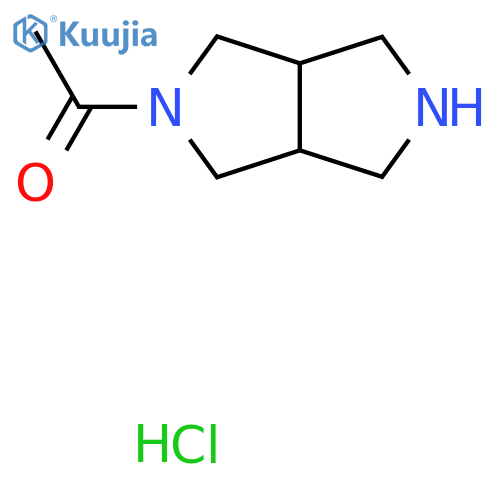 1-{octahydropyrrolo3,4-cpyrrol-2-yl}ethan-1-one hydrochloride structure