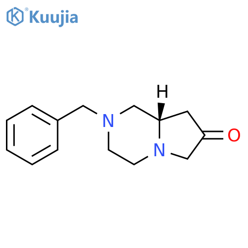 (8aS)-2-benzyl-octahydropyrrolo[1,2-a]piperazin-7-one structure