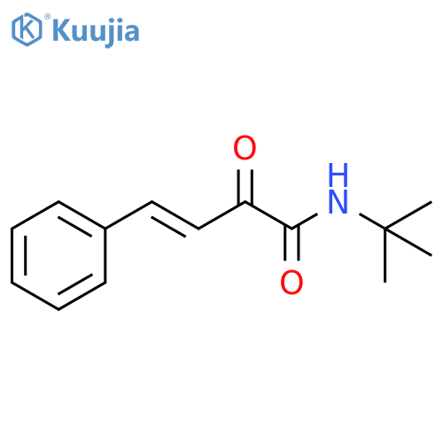 3-Butenamide, N-(1,1-dimethylethyl)-2-oxo-4-phenyl-, (3E)- structure