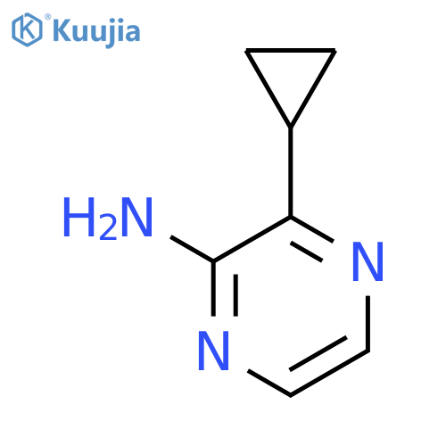 3-cyclopropylpyrazin-2-amine structure