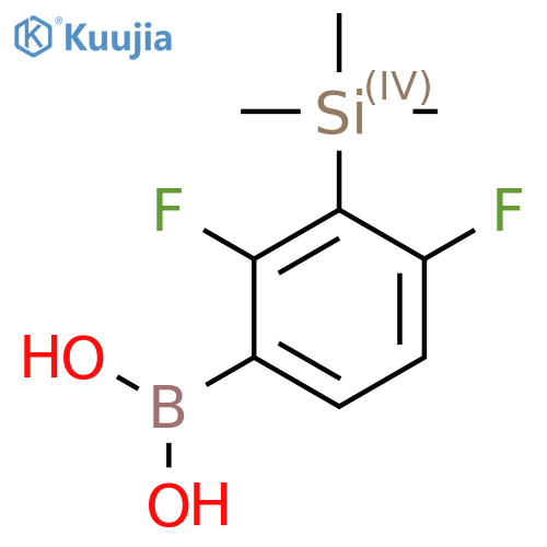 B-[2,4-Difluoro-3-(trimethylsilyl)phenyl]boronic acid structure