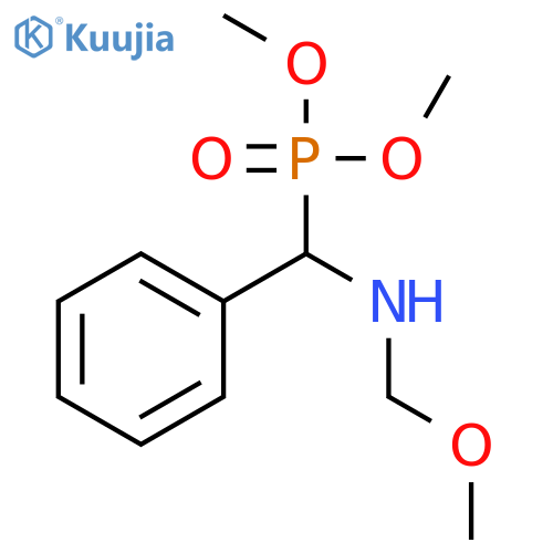 Phosphonic acid, [(methoxymethylamino)phenylmethyl]-, dimethyl ester structure