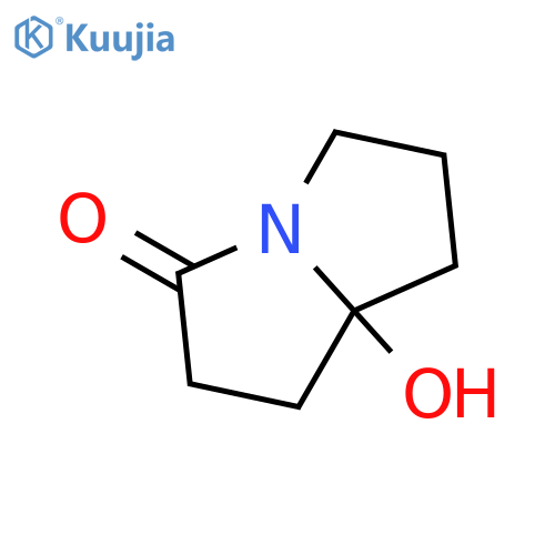 (±)-Hexahydro-7a-hydroxy-3H-pyrrolizin-3-one structure