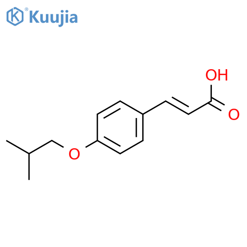 (2E)-3-(4-Isobutoxyphenyl)acrylic acid structure