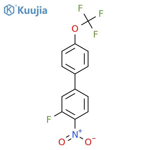 1,1'-Biphenyl, 3-fluoro-4-nitro-4'-(trifluoromethoxy)- structure