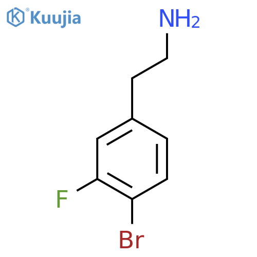 2-(4-bromo-3-fluorophenyl)ethan-1-amine structure