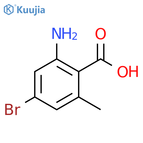2-Amino-4-bromo-6-methylbenzoic acid structure