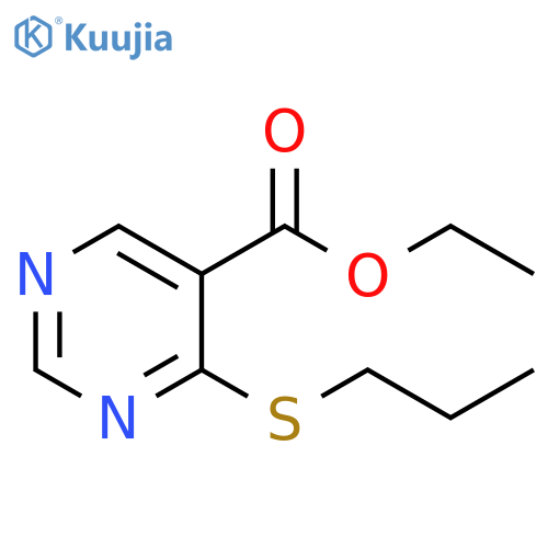 ethyl 4-propylsulfanylpyrimidine-5-carboxylate structure