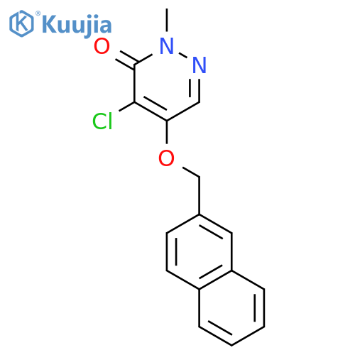 3(2H)-Pyridazinone, 4-chloro-2-methyl-5-(2-naphthalenylmethoxy)- structure