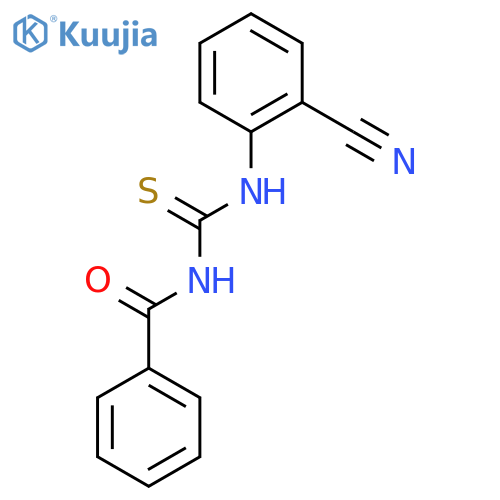 N-Benzoyl-N'-(2-cyanophenyl)thiourea structure