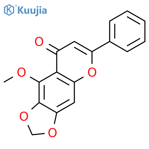 9-methoxy-6-phenyl-8H-[1,3]dioxolo[4,5-g]chromen-8-one structure