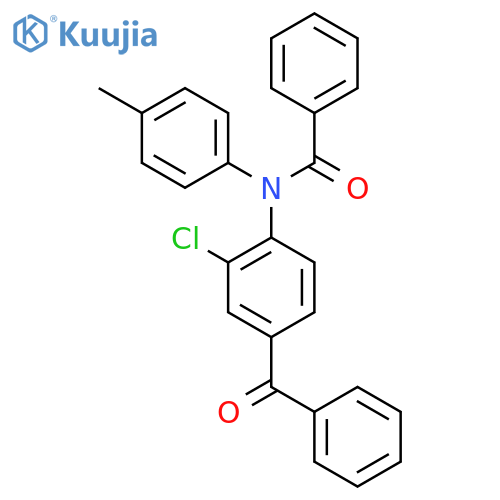 Benzamide, N-(4-benzoyl-2-chlorophenyl)-N-(4-methylphenyl)- structure