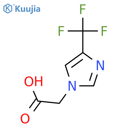 4-(trifluoromethyl)-1H-Imidazole-1-acetic acid structure