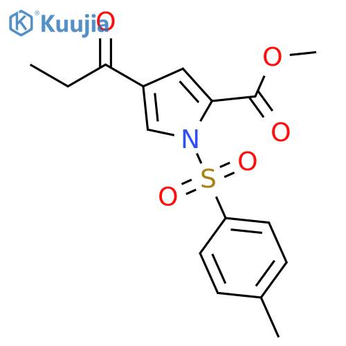 1-(4-Methylphenyl)sulfonyl-4-(1-oxopropyl)-1H-Pyrrole-2-carboxylic Acid Methyl Ester structure