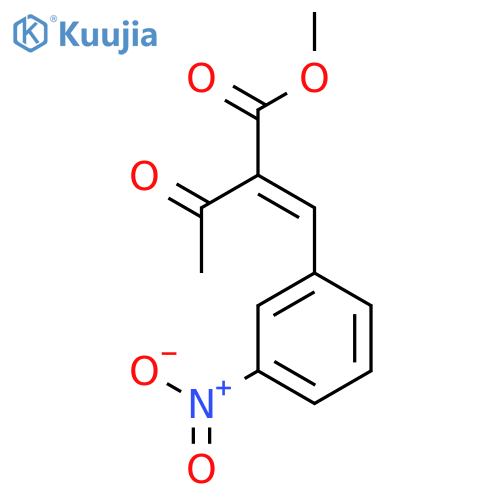 (Z)-Methyl 2-(3-Nitrobenzylidene)-3-oxobutanoate structure