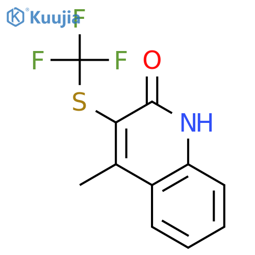 2(1H)-Quinolinone, 4-methyl-3-[(trifluoromethyl)thio]- structure
