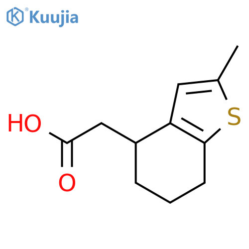 Benzo[b]thiophene-4-acetic acid, 4,5,6,7-tetrahydro-2-methyl- structure