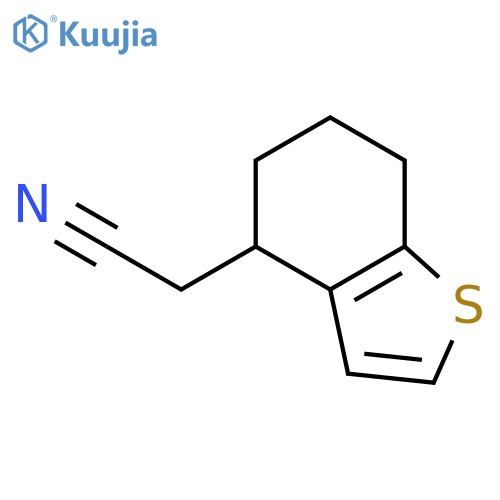 Benzo[b]thiophene-4-acetonitrile, 4,5,6,7-tetrahydro- structure