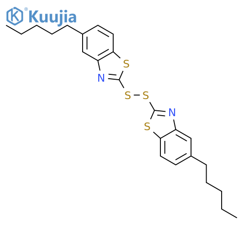 Benzothiazole, 2,2'-dithiobis[5-pentyl- structure