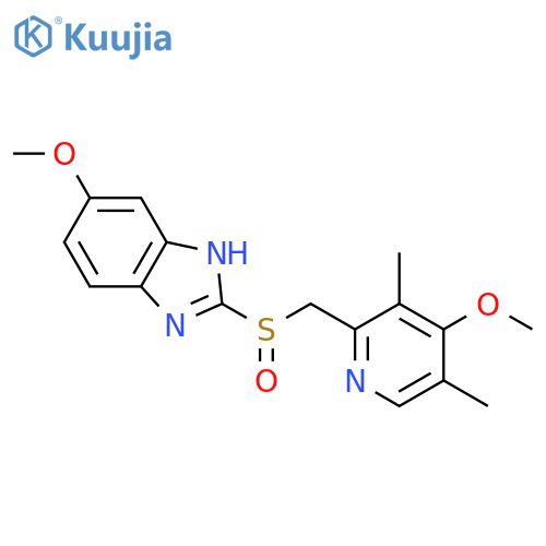 6-methoxy-2-[(4-methoxy-3,5-dimethylpyridin-2-yl)methanesulfinyl]-1H-1,3-benzodiazole structure