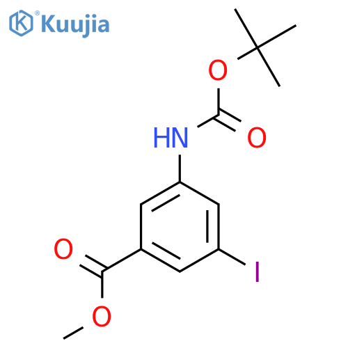 methyl 3-{(tert-butoxy)carbonylamino}-5-iodobenzoate structure