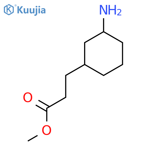 Methyl 3-(3-aminocyclohexyl)propanoate structure