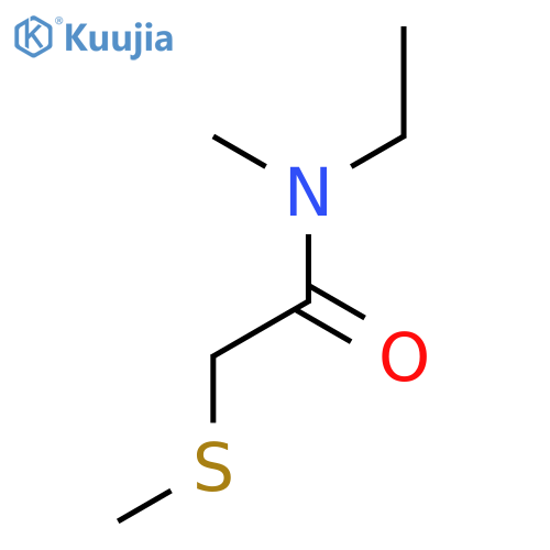 ACETAMIDE, N-ETHYL-N-METHYL-2-(METHYLTHIO)- structure