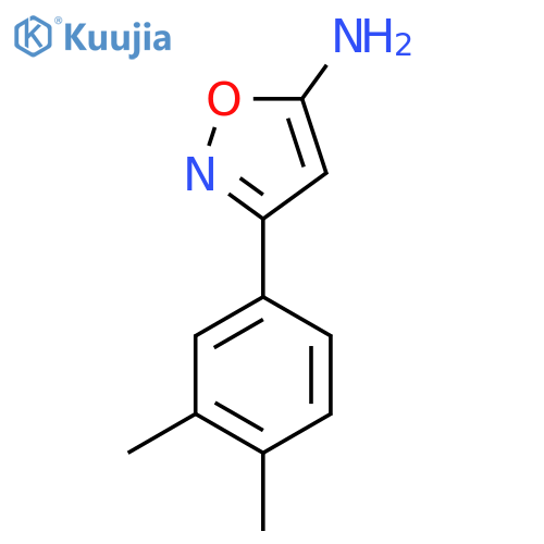 3-(3,4-dimethylphenyl)-1,2-oxazol-5-amine structure