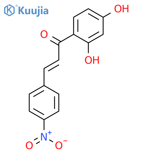 1-(2,4-dihydroxyphenyl)-3-(4-nitrophenyl)prop-2-en-1-one structure