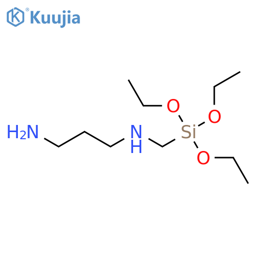 1,3-Propanediamine, N-[(triethoxysilyl)methyl]- structure