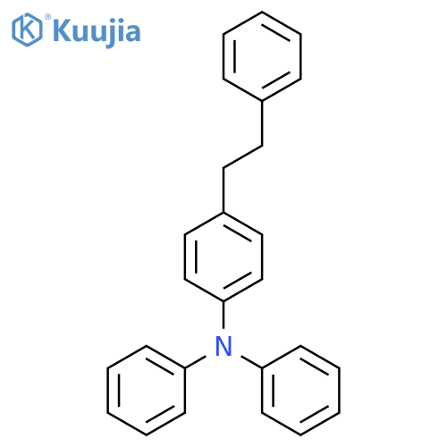 Benzenamine, N,N-diphenyl-4-(2-phenylethyl)- structure