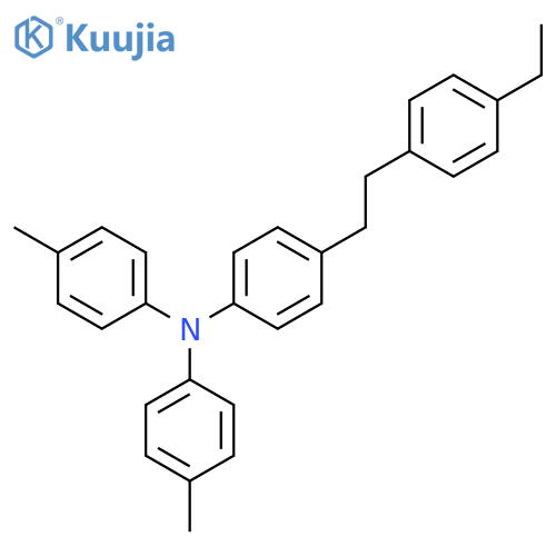 Benzenamine, 4-[2-(4-ethylphenyl)ethyl]-N,N-bis(4-methylphenyl)- structure