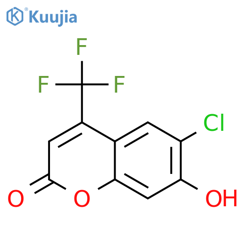 6-Chloro-7-hydroxy-4-(trifluoromethyl)coumarin structure