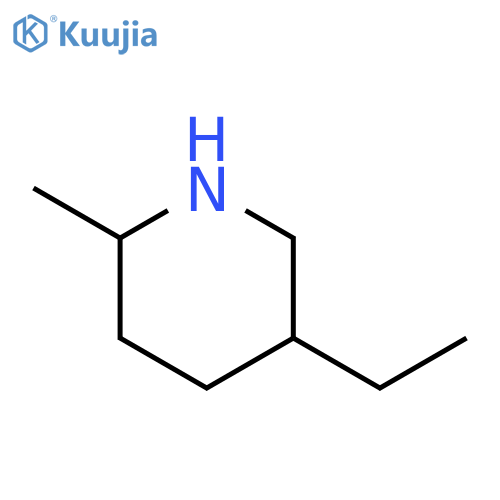 (2R,5S)-5-ethyl-2-methylpiperidine structure