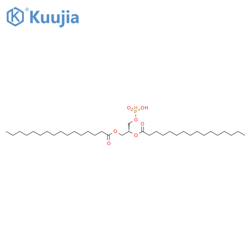 Hexadecanoic acid, 1,1'-[(1R)-1-[[(hydroxyphosphinyl)oxy]methyl]-1,2-ethanediyl] ester structure