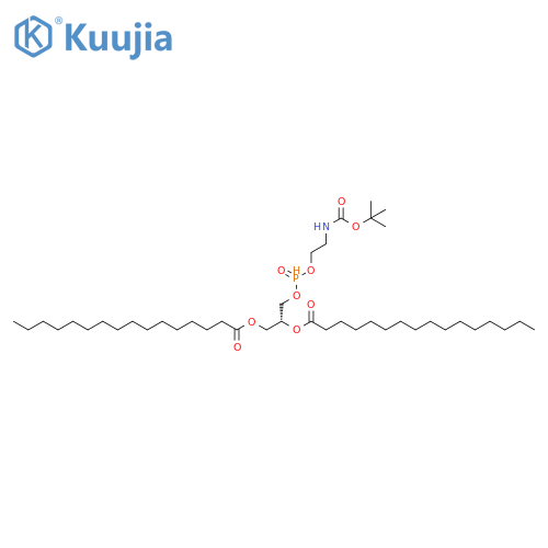 5,7,11-Trioxa-2-aza-6-phosphaheptacosanoic acid, 12-oxo-9-[(1-oxohexadecyl)oxy]-, 1,1-dimethylethyl ester, 6-oxide, (9R)- (9CI) structure
