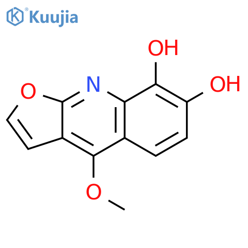 Furo[2,3-b]quinoline-7,8-diol, 4-methoxy- structure