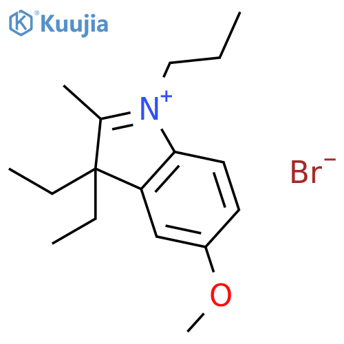 3H-Indolium, 3,3-diethyl-5-methoxy-2-methyl-1-propyl-, bromide structure