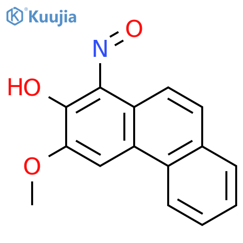 2-Phenanthrenol, 3-methoxy-1-nitroso- structure
