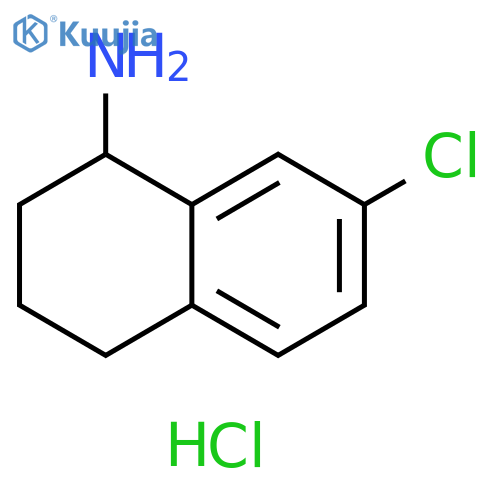 7-Chloro-1,2,3,4-tetrahydronaphthalen-1-amine hydrochloride structure
