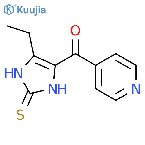 Methanone,(5-ethyl-2,3-dihydro-2-thioxo-1H-imidazol-4-yl)-4-pyridinyl- structure