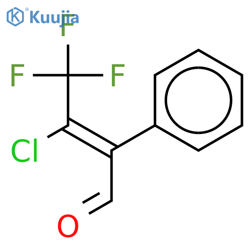3-Chloro-4,4,4-trifluoro-2-phenylbut-2-enal structure